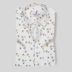 Fancy Cotton Relax Fit Half Shirt 1