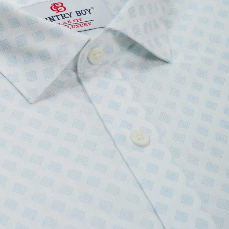 Fancy Cotton Relax Fit Half Shirt 2