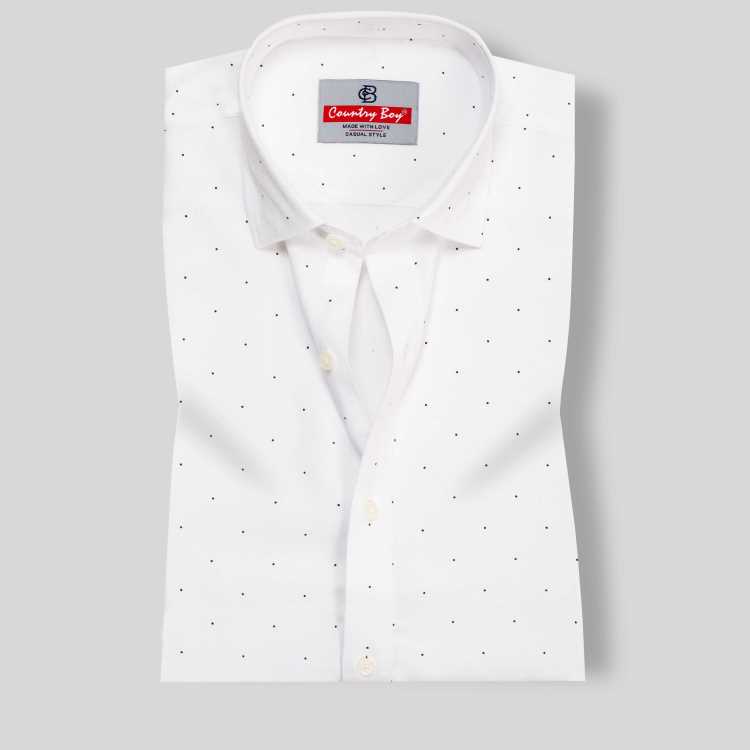 Premium Jacquard Slim Fit Full Shirt 1