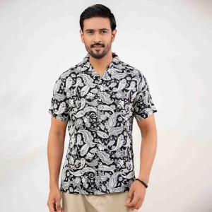 Viscose Fabric Casual Fit Half Shirt 1