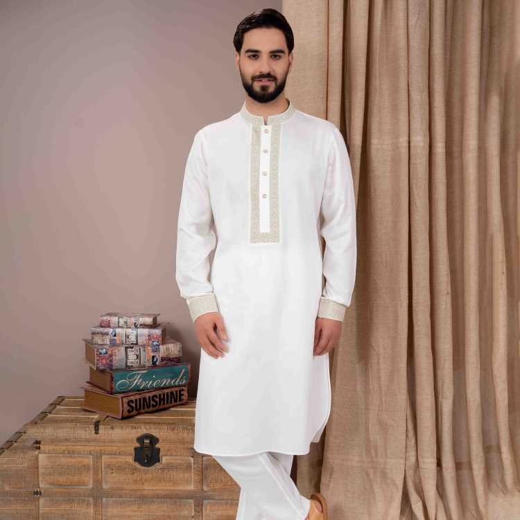 Premium Embroidery Kabli Panjabi Set 1