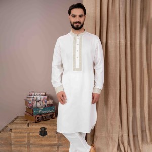 Premium Embroidery Kabli Panjabi Set 1