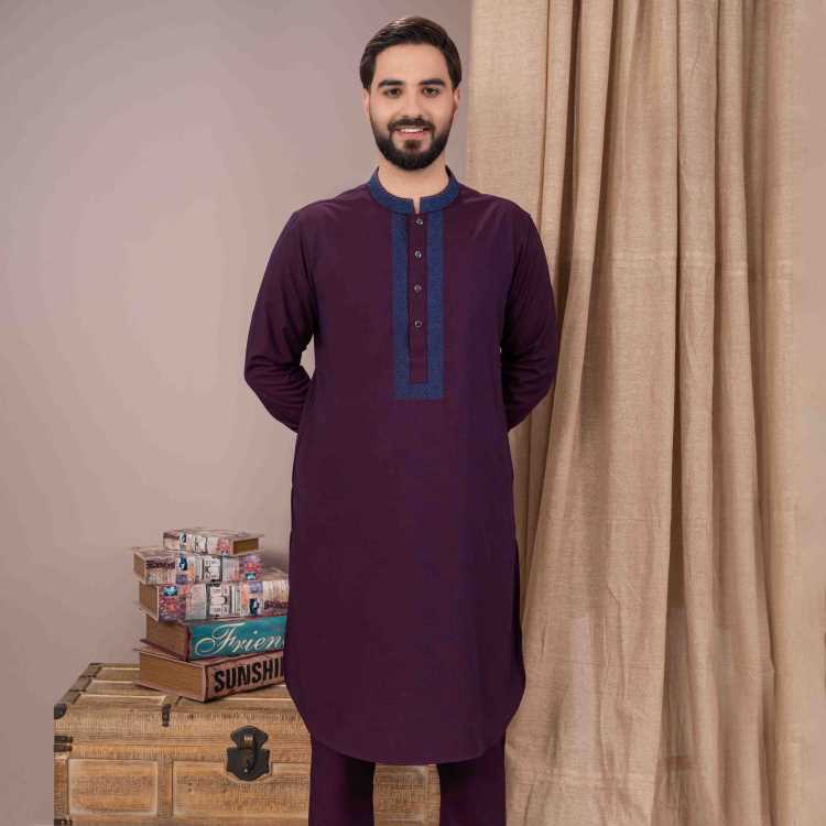Premium Embroidery Kabli Panjabi Set 1