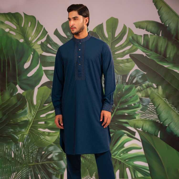 Premium Embroidery Kabli Panjabi Set 1