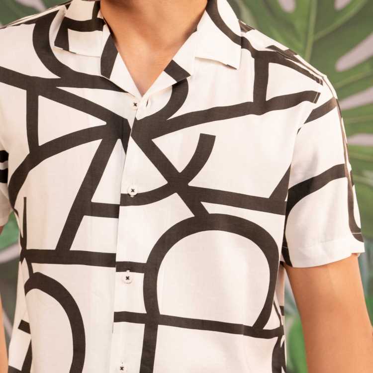Viscous Fabric Casual Fit Half Shirt 2