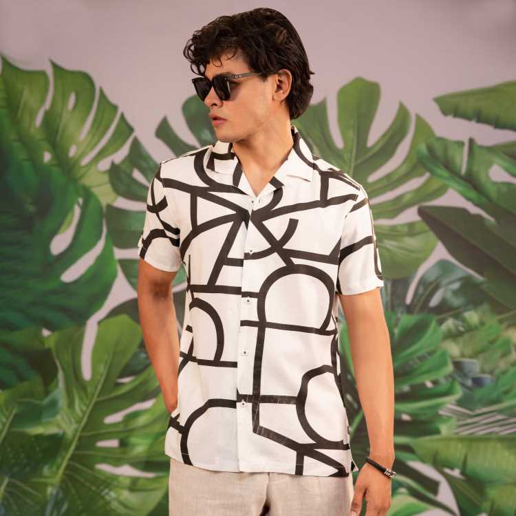 Viscous Fabric Casual Fit Half Shirt 1