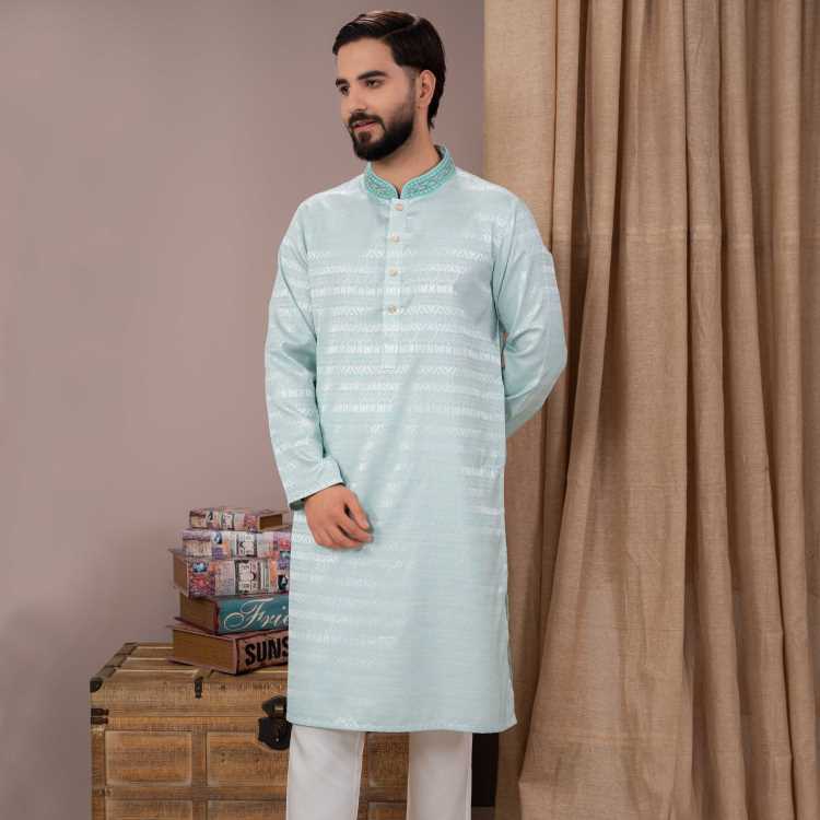 Premium Silk Hand Work Party Panjabi 1