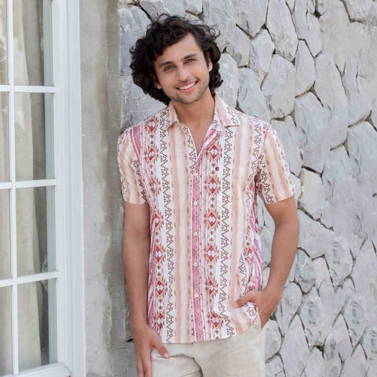 Fine Cotton Relax Fit Half Shirt 2