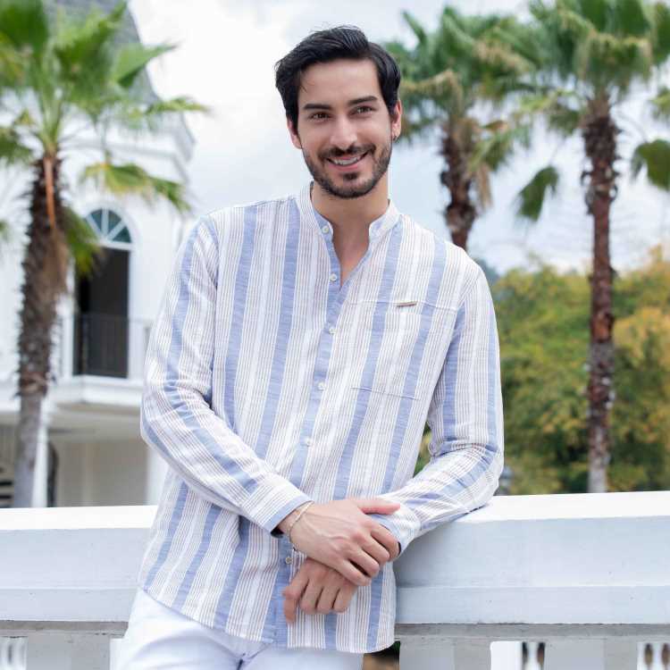Premium Cotton Casual Fit Band Caller Full Shirt 2