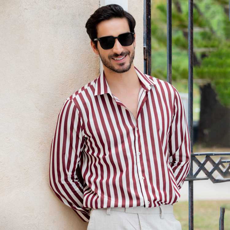 Premium Giza Cotton Slim Fit Full Shirt 2