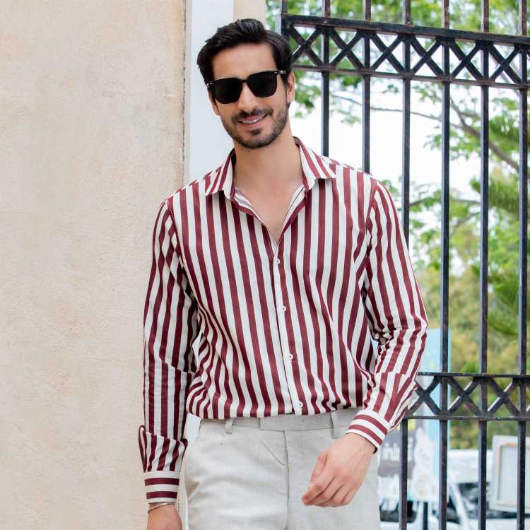 Premium Giza Cotton Slim Fit Full Shirt 1