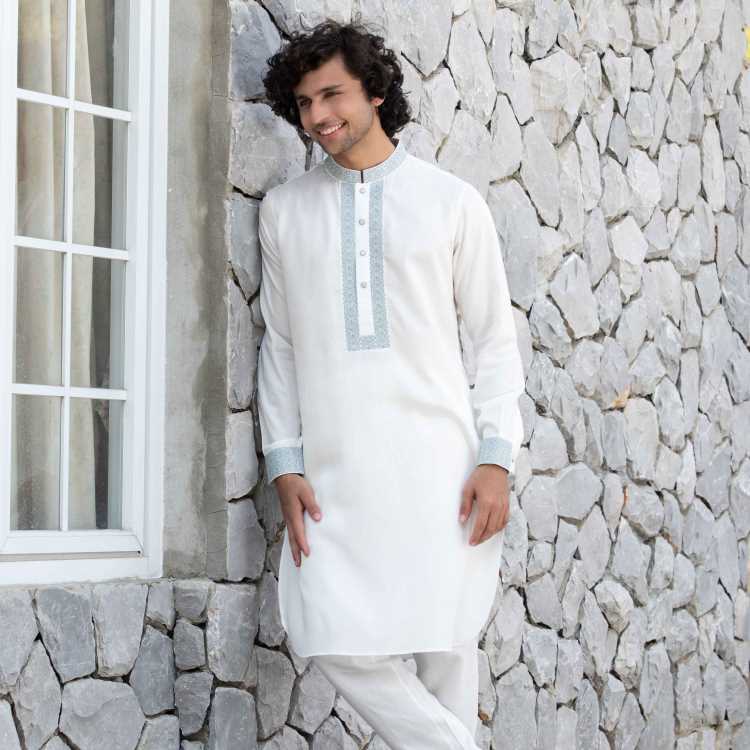 Premium Embroidery Kabli Panjabi Set 1