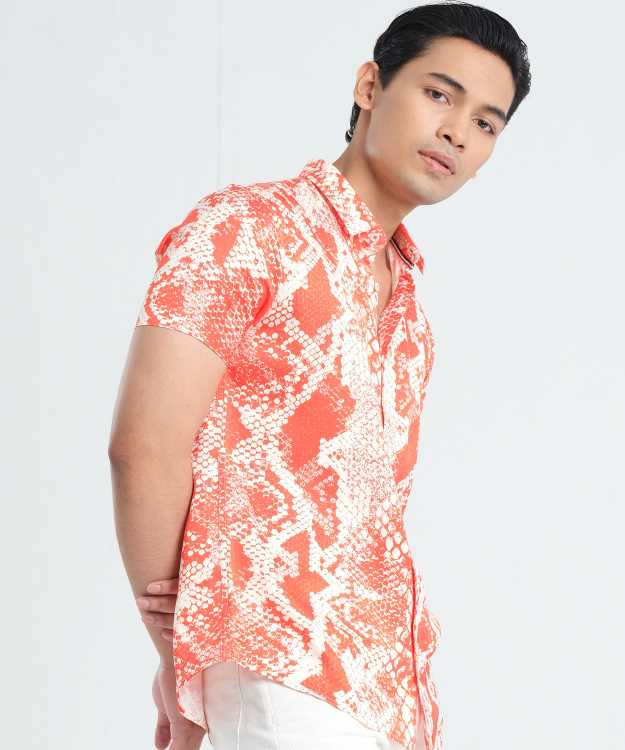 Digital Printed Slim Fit Half Shirt 3