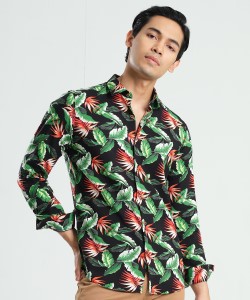 Print Country Boy Slim Fit Full Shirt 1