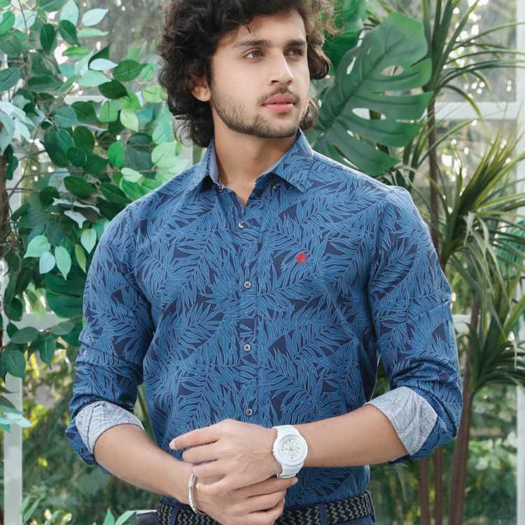 Fine Cotton Slim Fit Full Shirt 1
