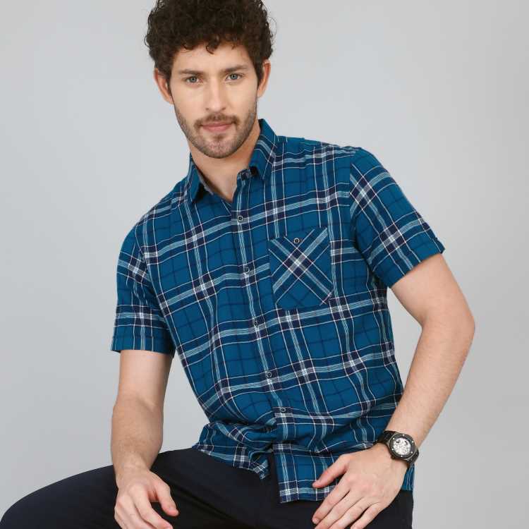Twill Fabric Casual Half Shirt 3