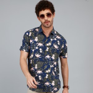 Blue Print Short Half Shirt 1