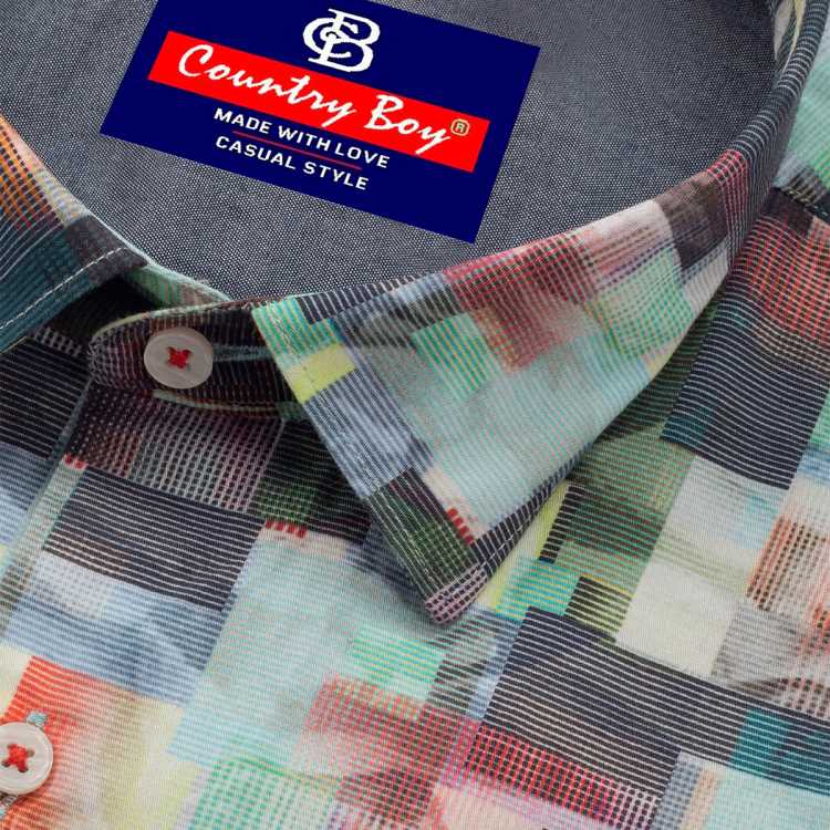 Arvind Digital Print Slim Fit Full Shirt 2