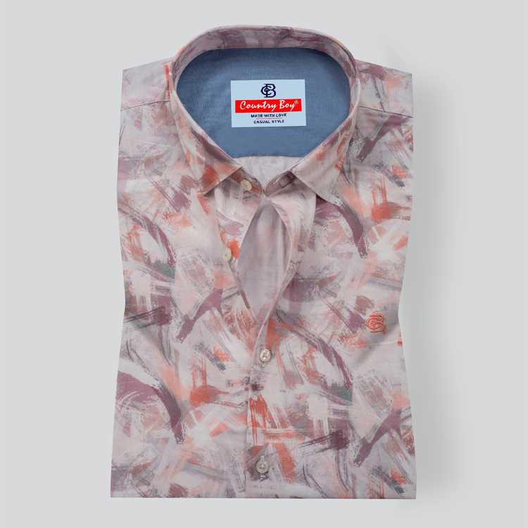 Arvind Digital Print Slim Fit Full Shirt 1