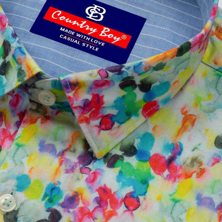 Arvind Digital Print Slim Fit Full Shirt 2