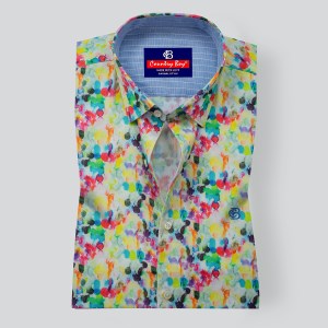 Arvind Digital Print Slim Fit Full Shirt 1