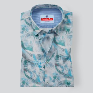 Arvind Digital Print Slim Fit Full Shirt 1