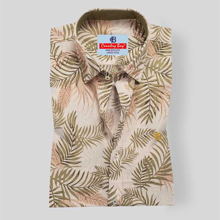 Slub Cotton Slim Fit Full Shirt 1