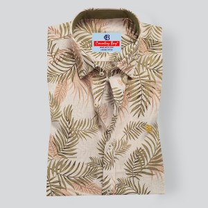 Slub Cotton Slim Fit Full Shirt 1