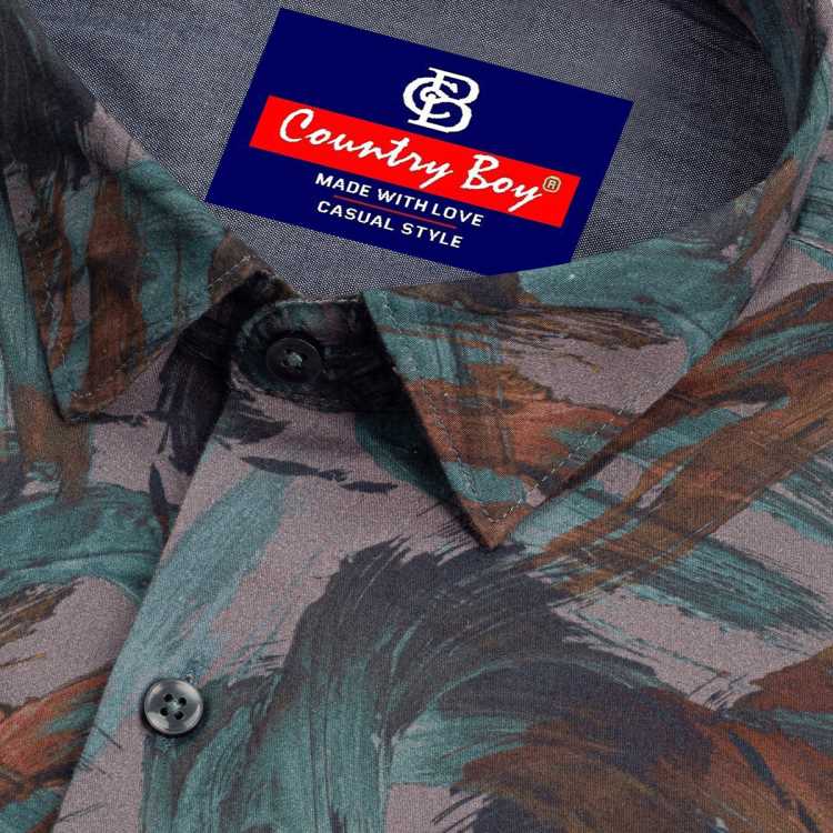 Arvind Digital Print Slim Fit Full Shirt 2