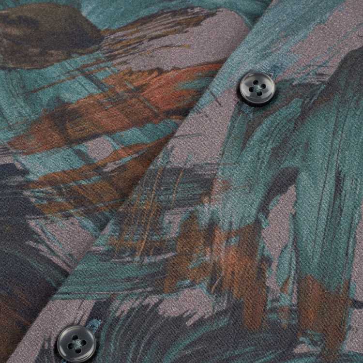 Arvind Digital Print Slim Fit Full Shirt 3