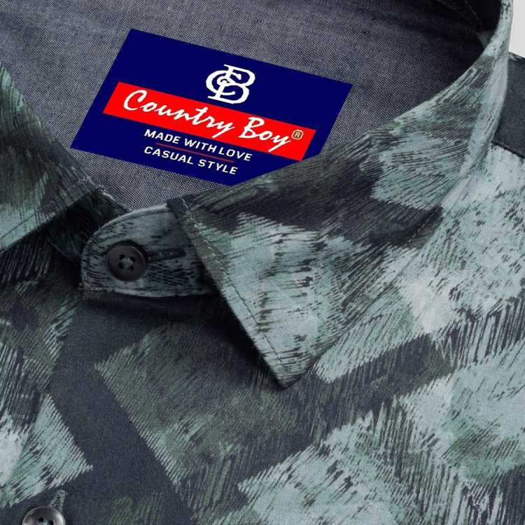 Arvind Digital Print Slim Fit Full Shirt 2