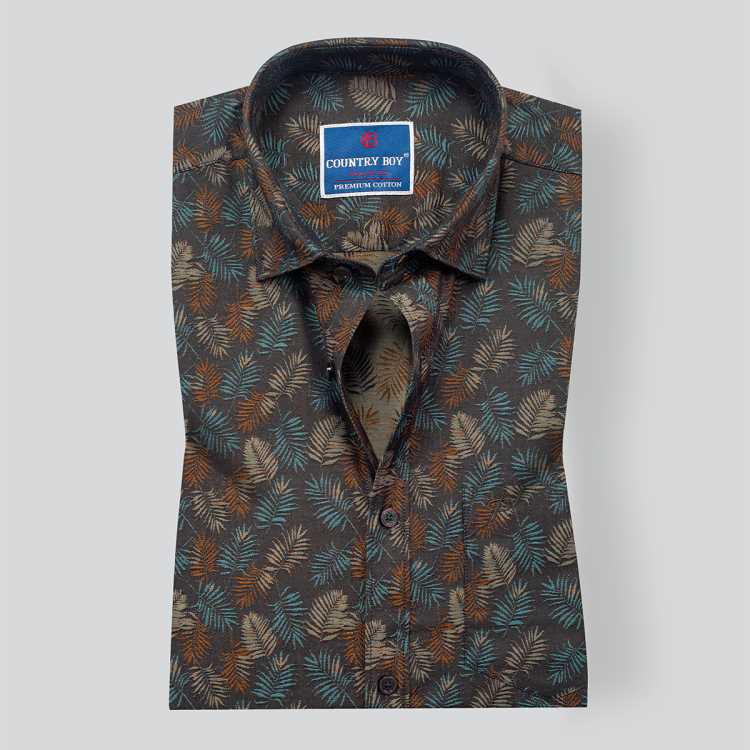Premium Jacquard Giza Cotton Regular Full Shirt 1
