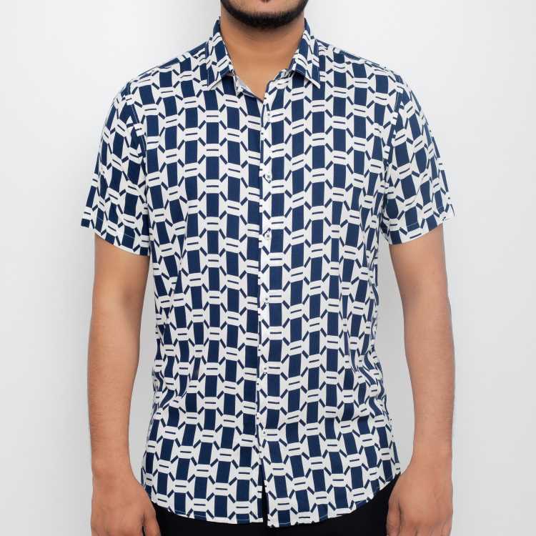 Premium Viscose Slim Fit Half Shirt 1