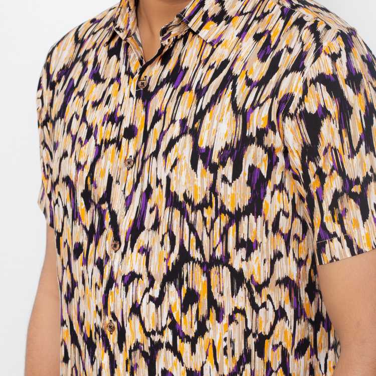 Viscous Fabric Slim Fit Half Shirt 3