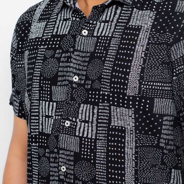 Viscous Fabric Slim Fit Half Shirt 3