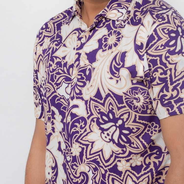 Viscous Fabric Slim Fit Half Shirt 3