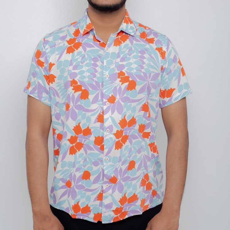 Premium Viscose Slim Fit Half Shirt 1