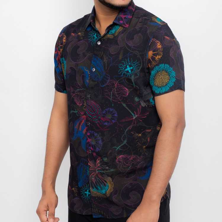 Premium Viscose Slim Fit Half Shirt 2
