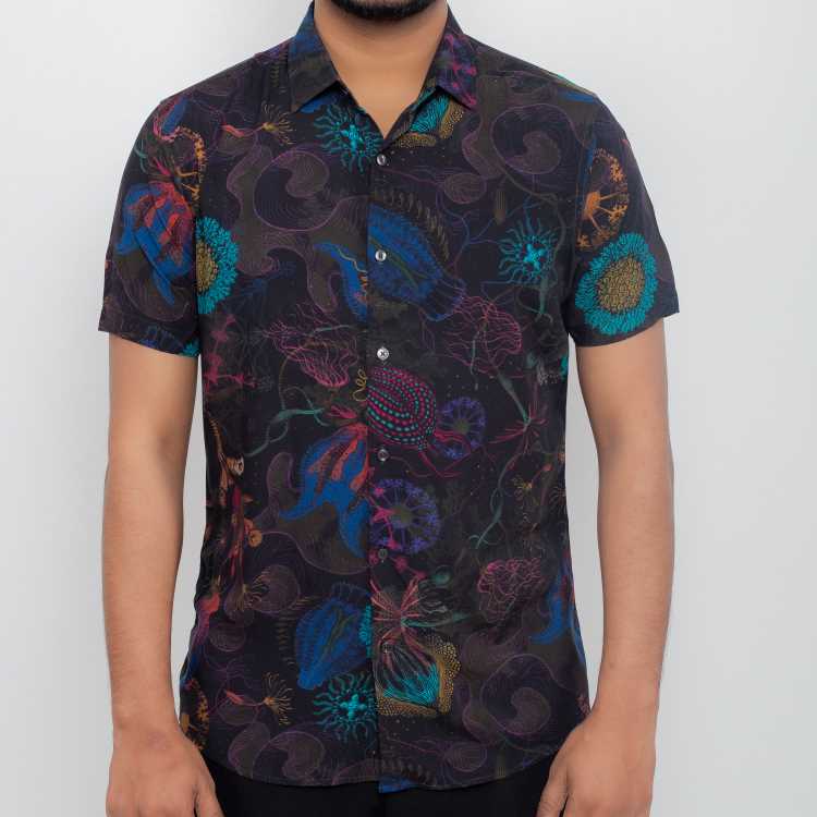 Premium Viscose Slim Fit Half Shirt 1