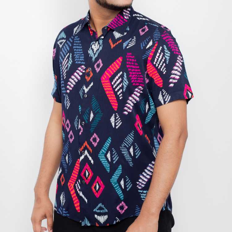 Premium Viscose Slim Fit Half Shirt 2