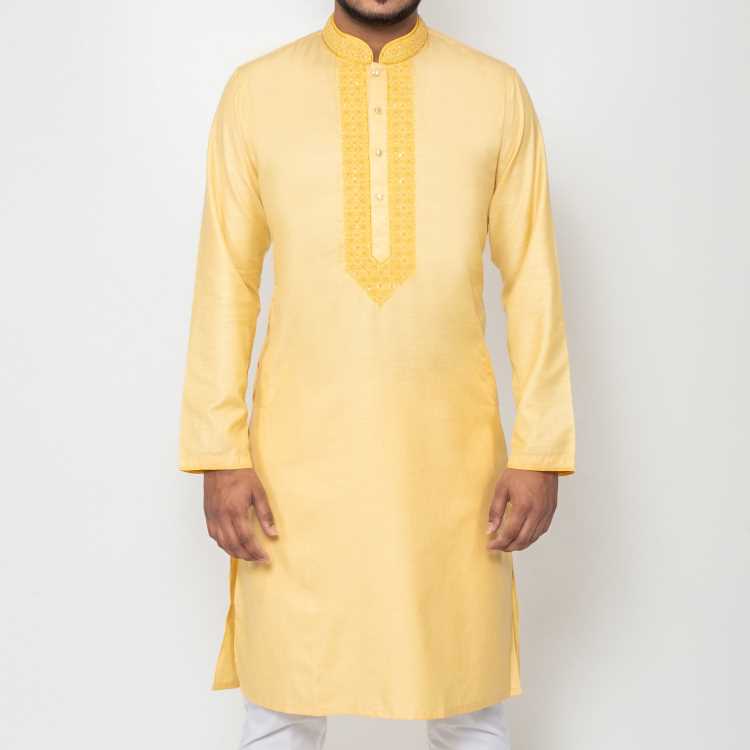 Premium Hand Stitch Craft Panjabi 1
