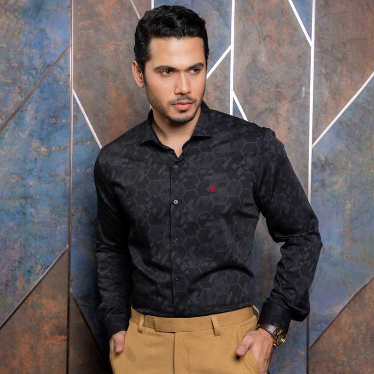 Bombay Micro Fabric Slim Fit Full Shirt 2
