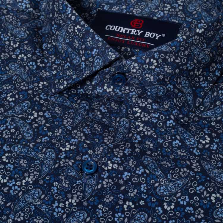 Premium Fine Cotton Print Relax Fit Full Shirt 2