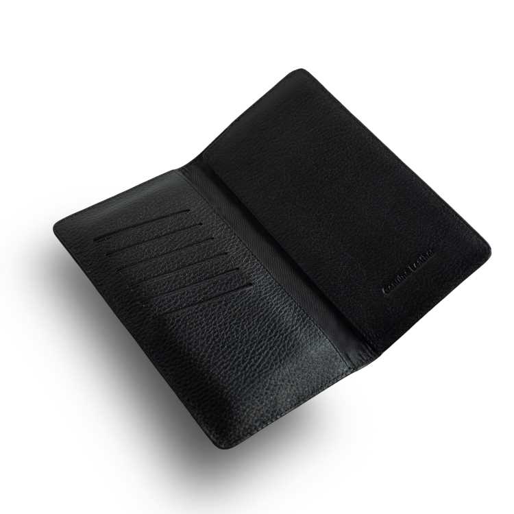 Genuine Leather Wallet [Long Black] 2