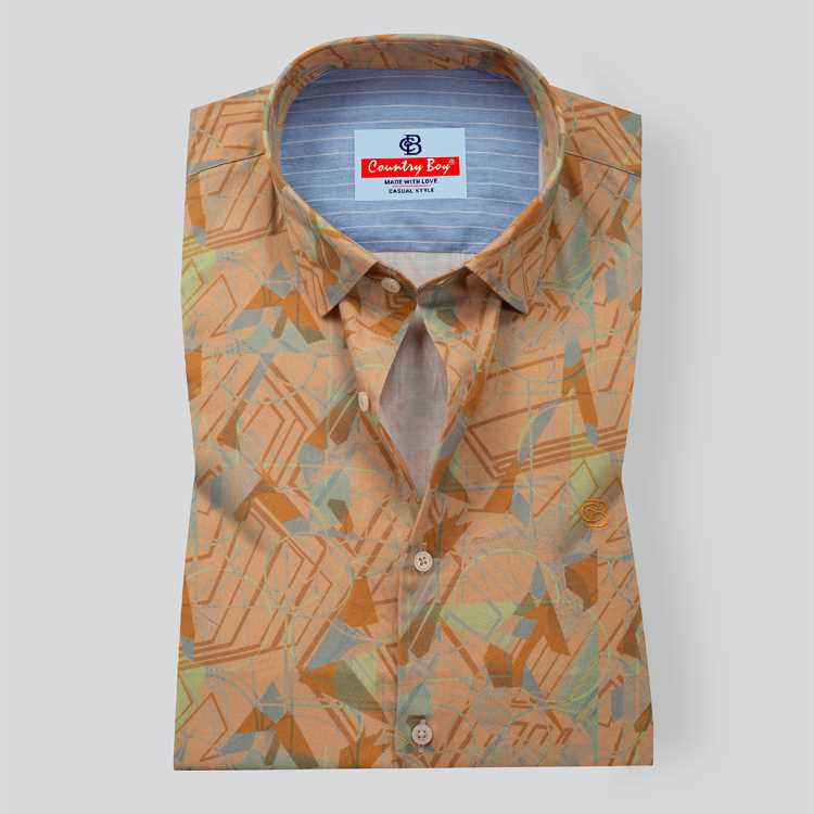 Arvind Digital Print Slim Fit Full Shirt 1